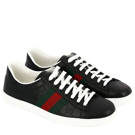 gucci sneakers noir|classic Gucci sneakers for men.